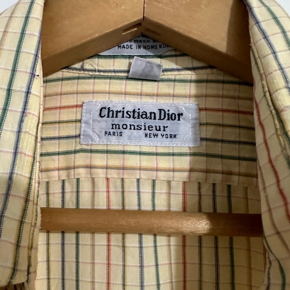 90s Christian Dior Button Down Shirt - Picture 2 of 5